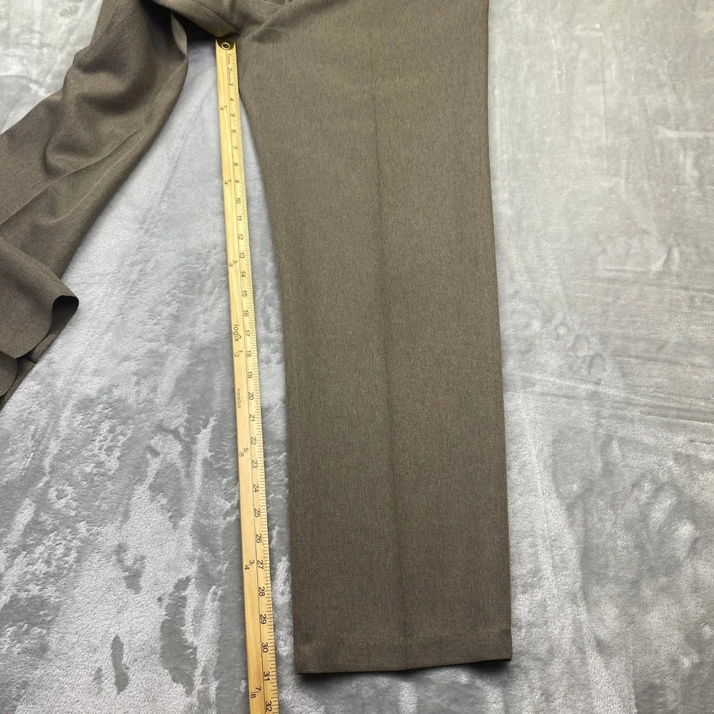 VTG Levi's Action Slacks Flat Front Dress Pants Brown Sz 36 Fits 34